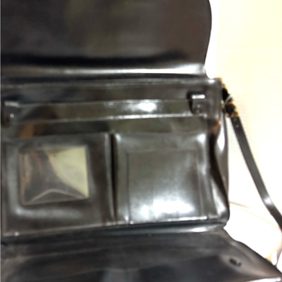 Vintage Black Leather Messenger Bag - Picture 6 of 15